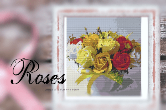 Roses Cross Stitch Pattern